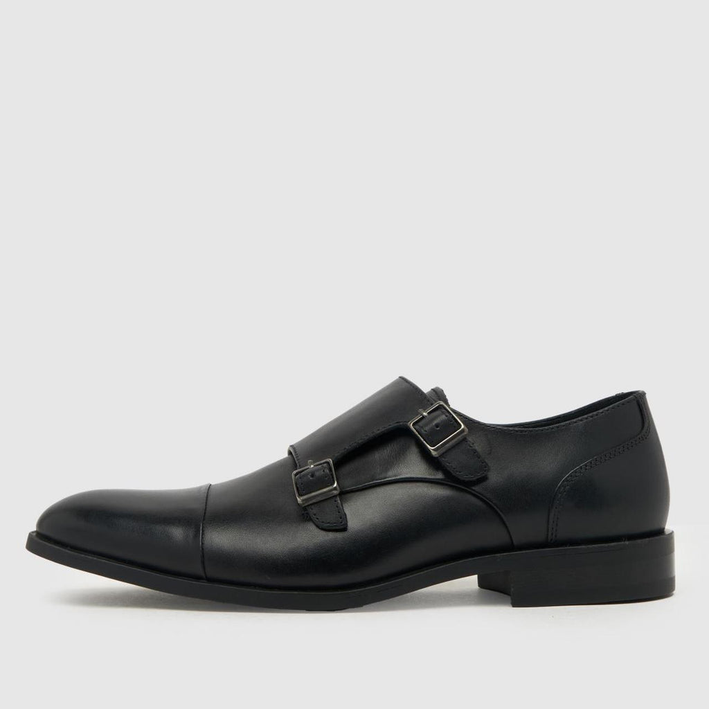 Rossa Leather Monk in Black