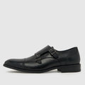 Rossa Leather Monk in Black