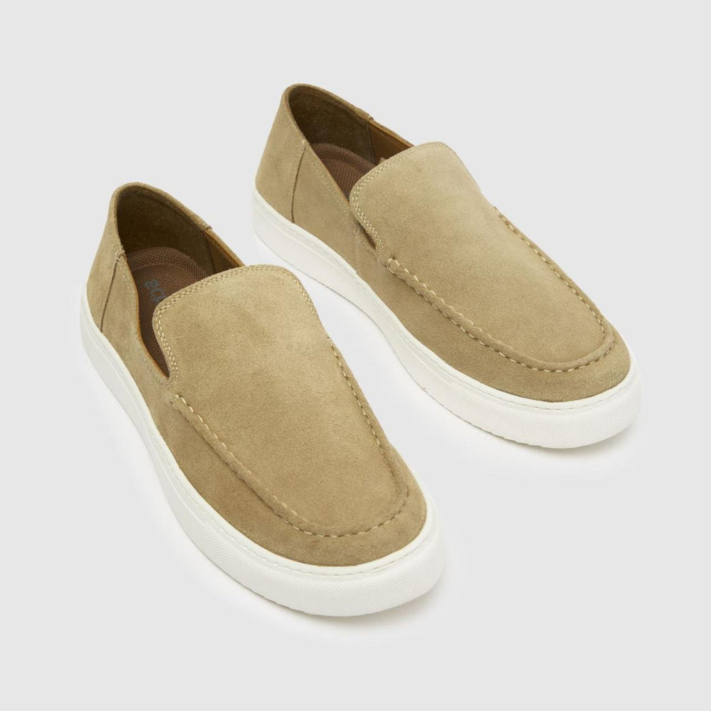 Rick Suede Slip On in Natural