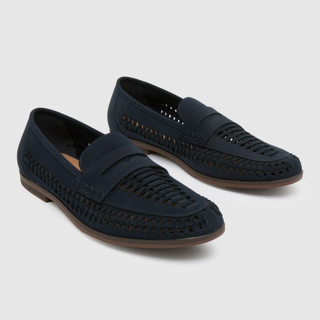 Reem Woven Loafer in Navy
