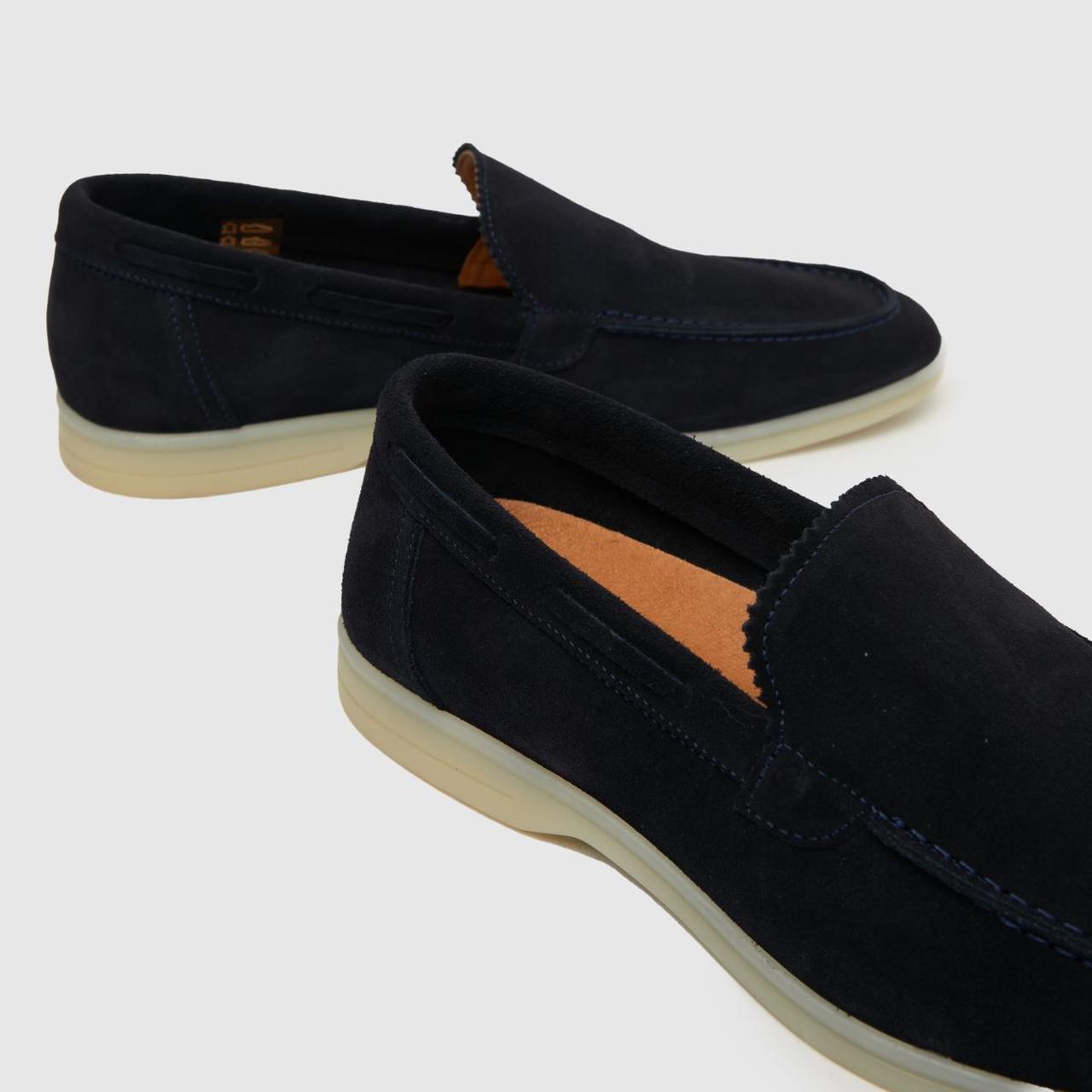 Philip Suede Loafer in Navy