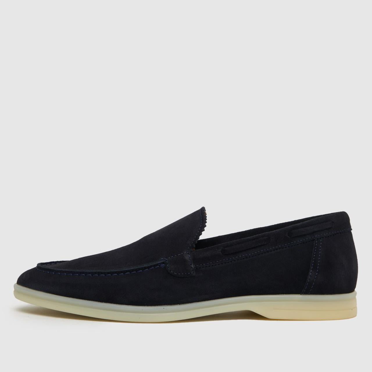 Philip Suede Loafer in Navy