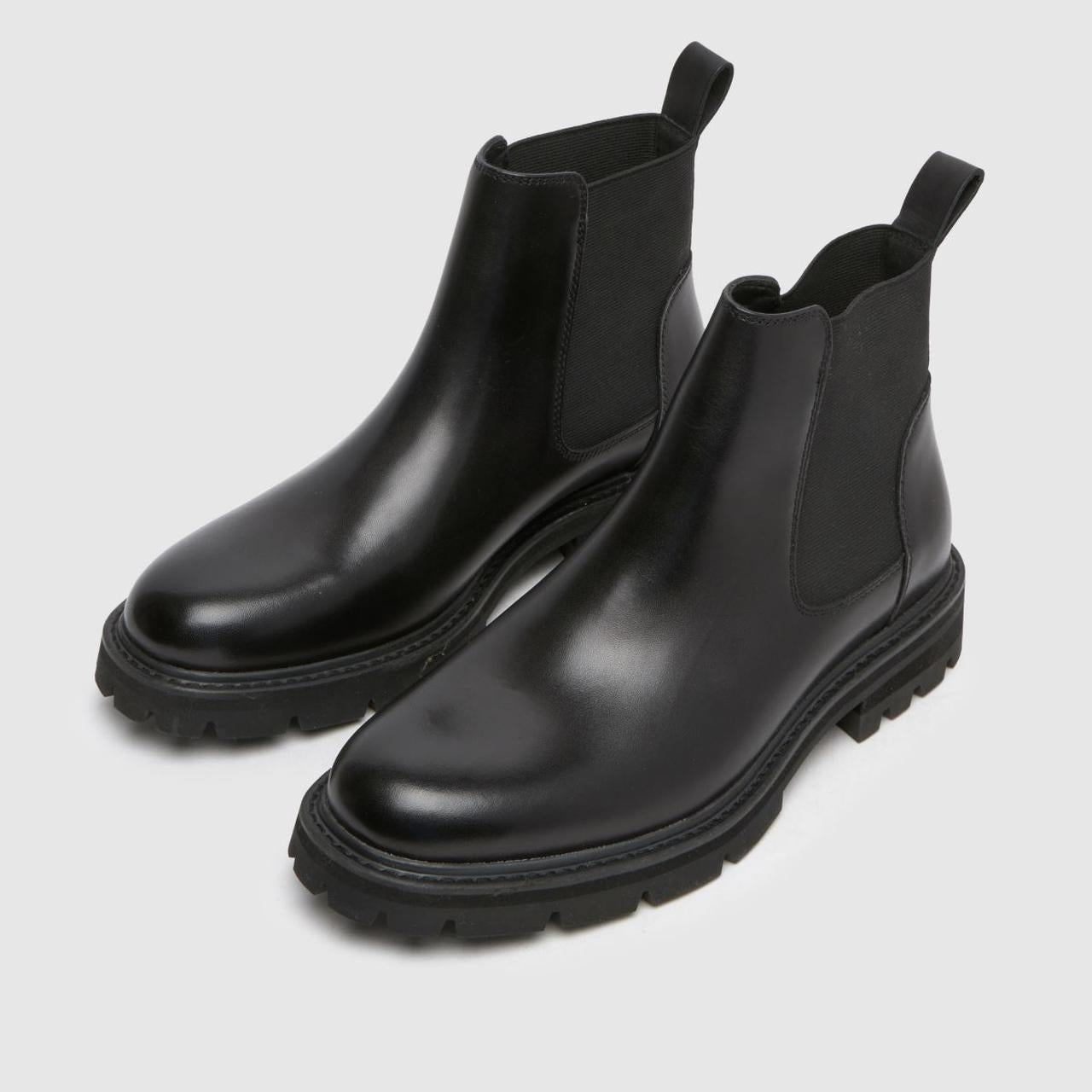 Dorian Leather Chelsea in Black