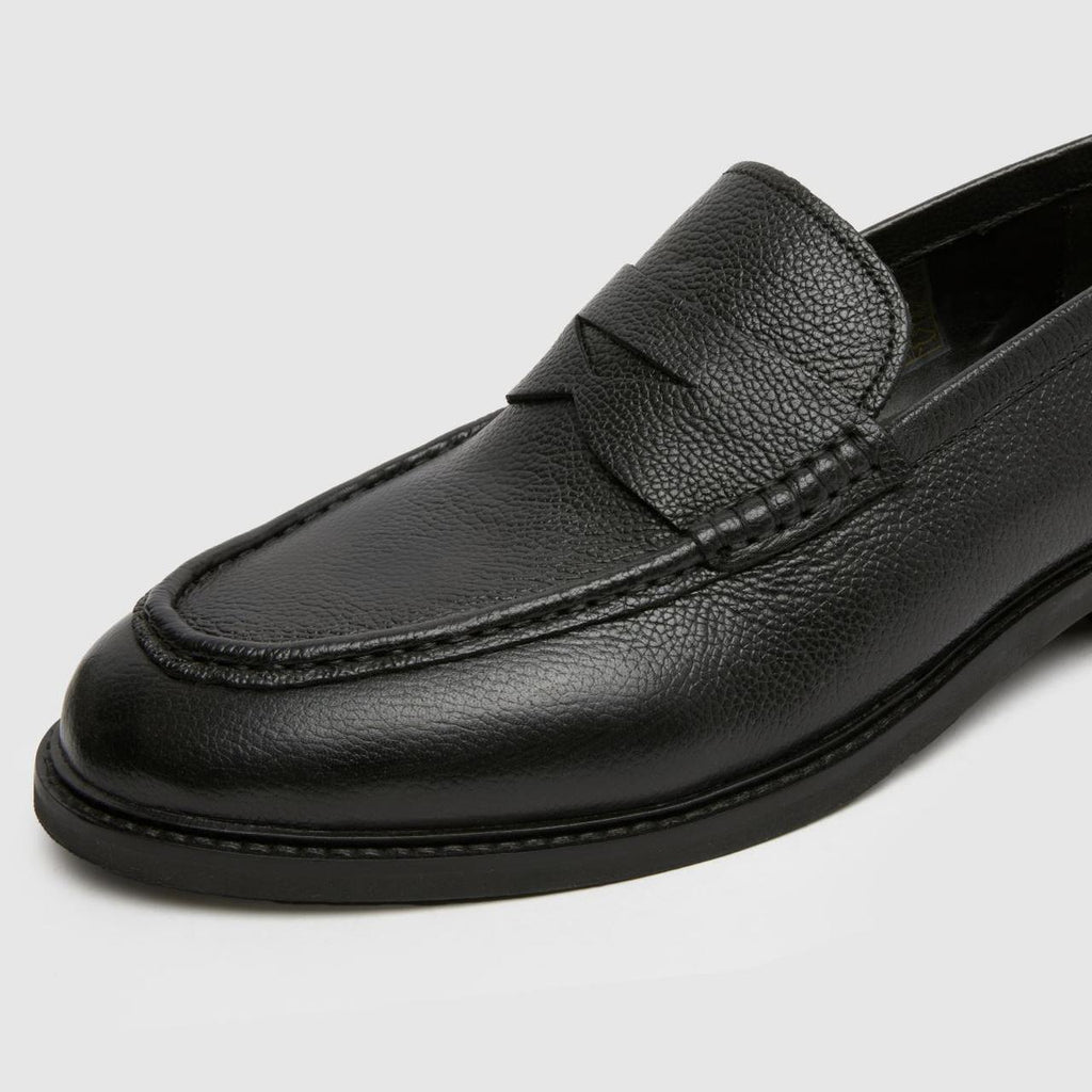 Rhodes Leather Loafer in Black