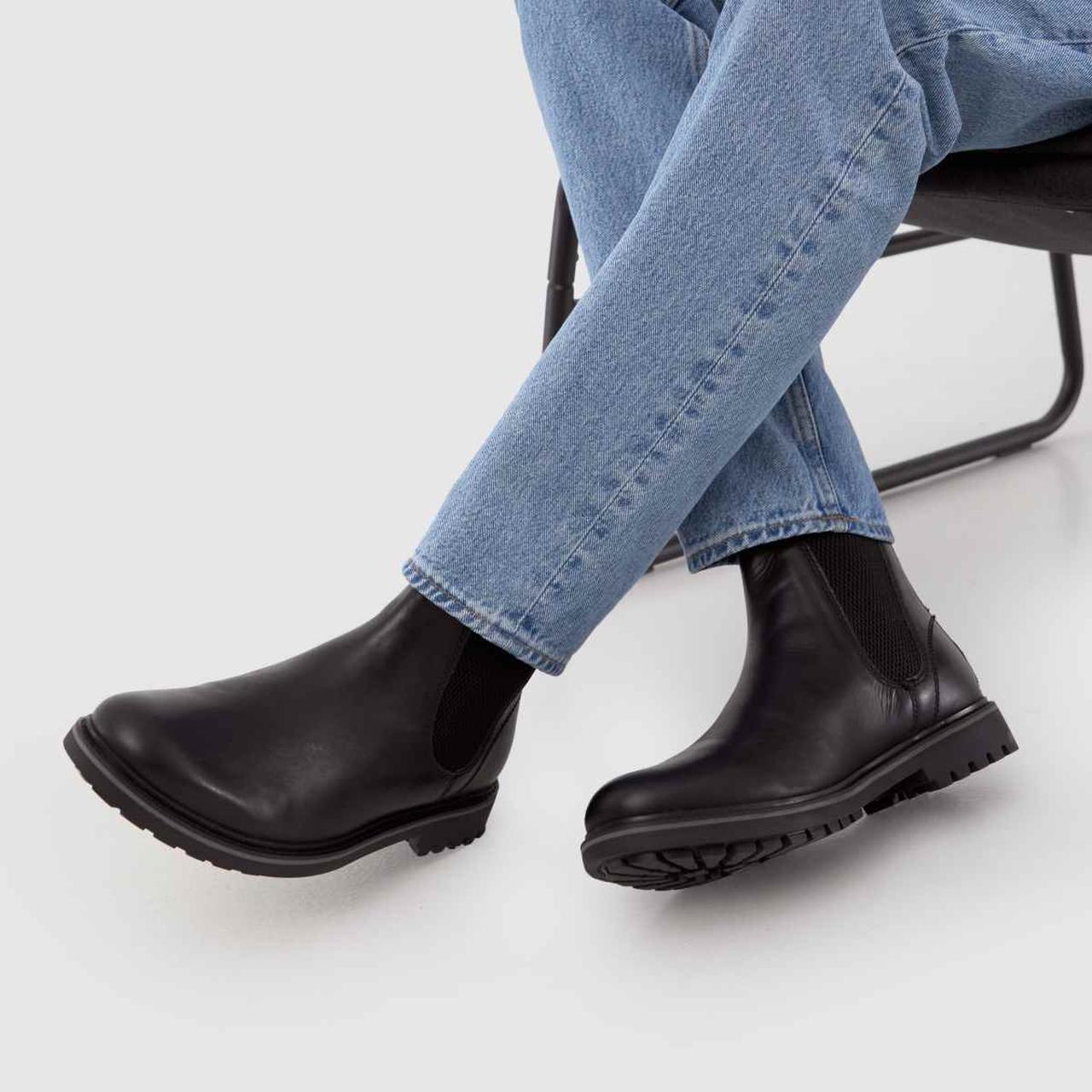 Dylan Leather Chelsea in Black