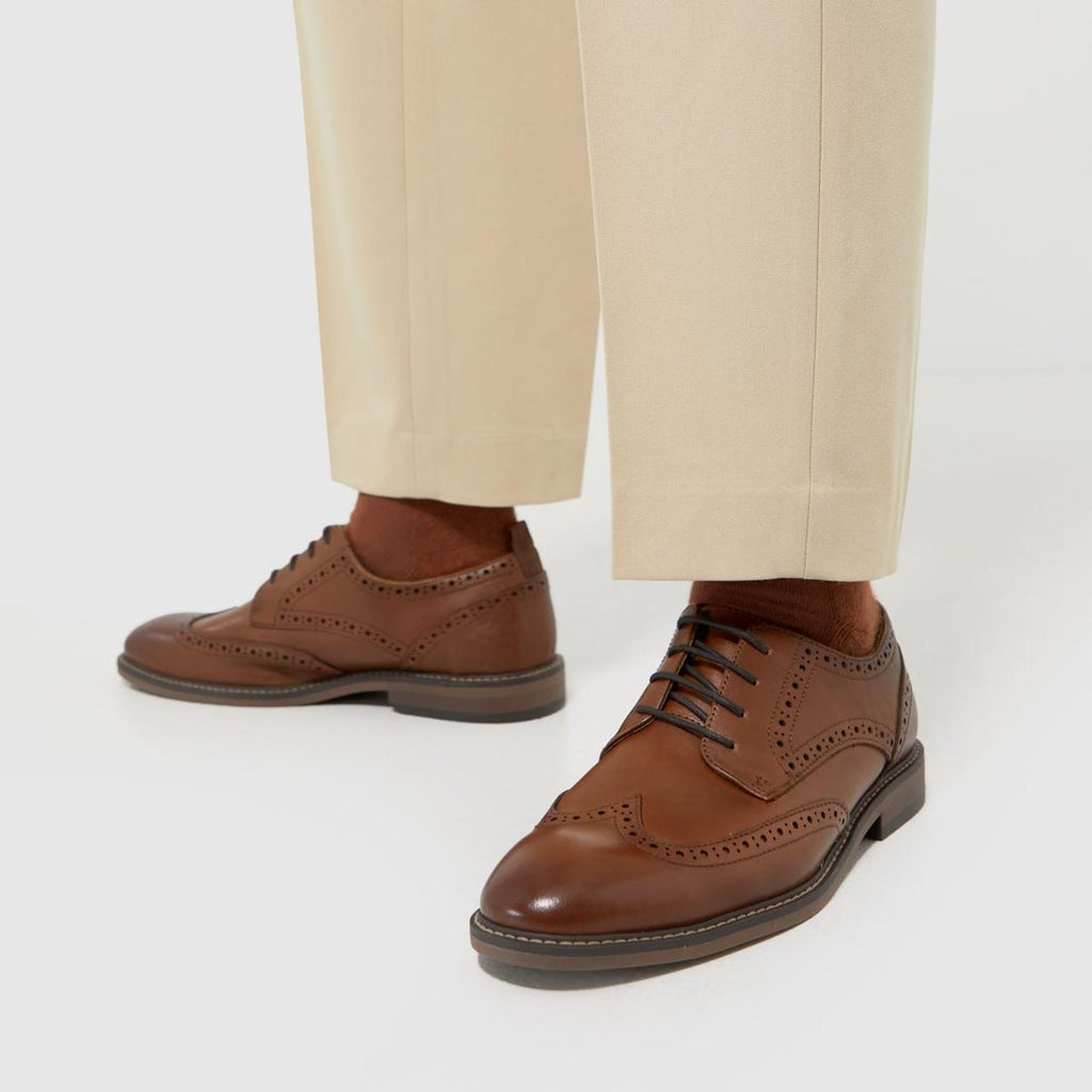 Rafe Leather Brogue in Brown