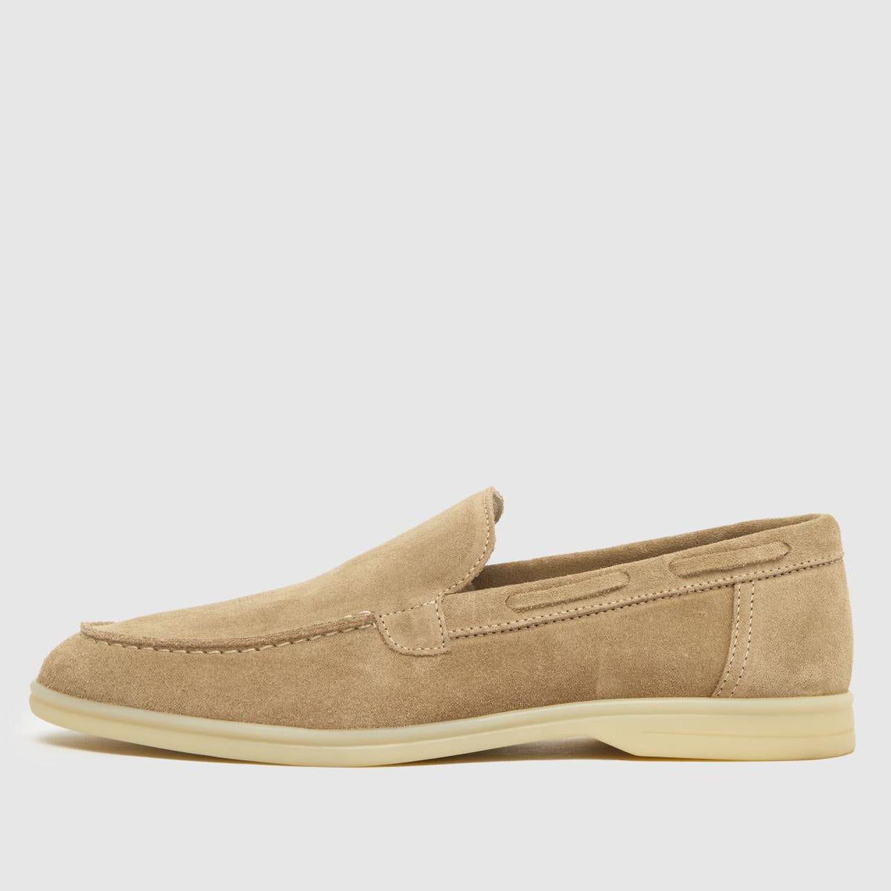 Philip Suede Loafer in Stone