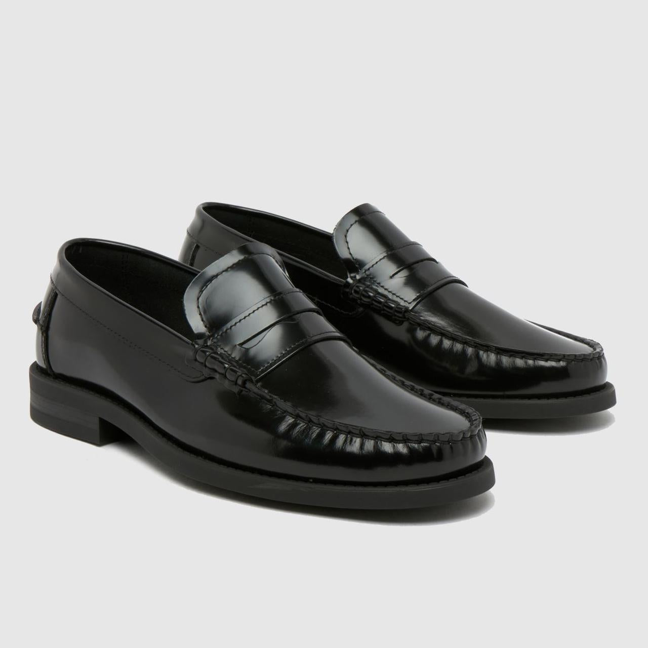 Reach Box Leather Loafer in Black