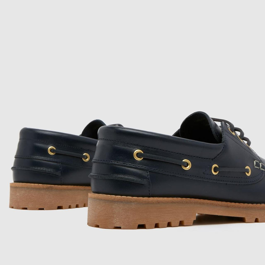 Princeton Leather Boat in Navy